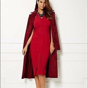 NEW W tags Eva Mendes Marisol Midi Red Dress sz 4